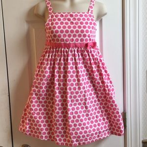 Adorable pink polka dot Gymboree dress.